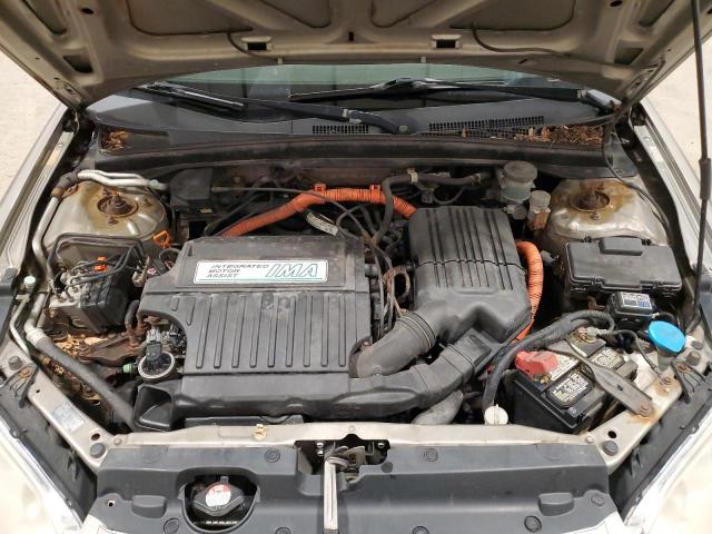 JHMES95675S024534 - 2005 HONDA CIVIC HYBRID BEIGE photo 11