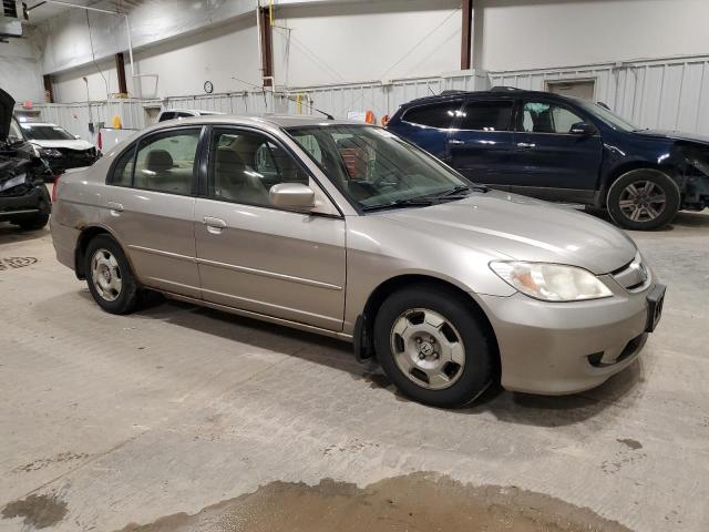 JHMES95675S024534 - 2005 HONDA CIVIC HYBRID BEIGE photo 4