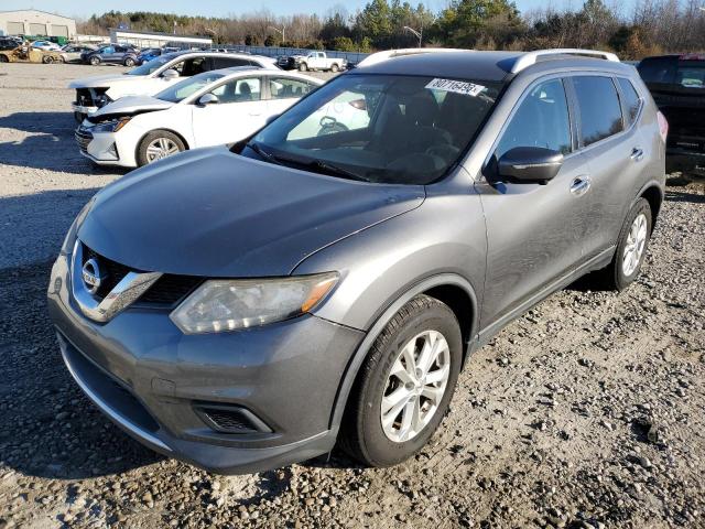 KNMAT2MTXFP542752 - 2015 NISSAN ROGUE S GRAY photo 1