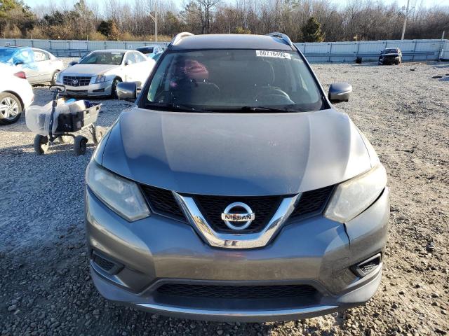 KNMAT2MTXFP542752 - 2015 NISSAN ROGUE S GRAY photo 5