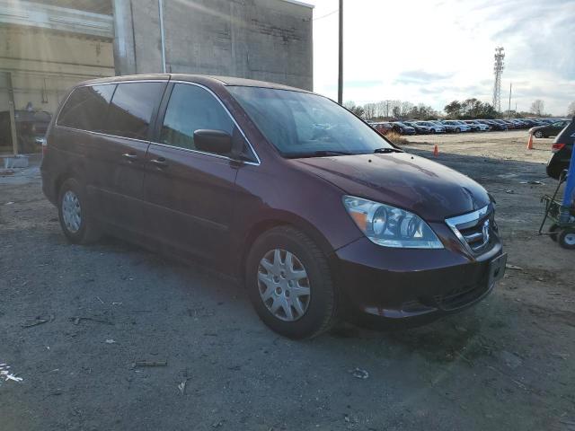 5FNRL38257B112486 - 2007 HONDA ODYSSEY LX BURGUNDY photo 4