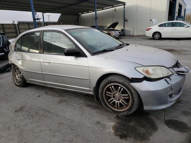 2HGES16565H513878 - 2005 HONDA CIVIC LX SILVER photo 4