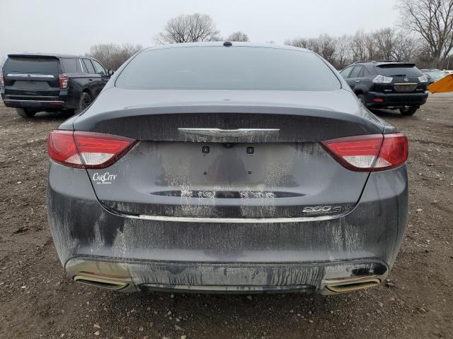 1C3CCCBG1FN551151 - 2015 CHRYSLER 200 S GRAY photo 6