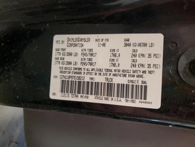 1D7HU18P97S158212 - 2007 DODGE RAM 1500 ST BLACK photo 12