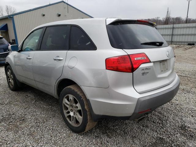 2HNYD28209H511817 - 2009 ACURA MDX SILVER photo 2