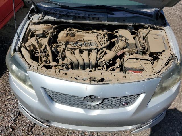 1NXBU40E09Z074987 - 2009 TOYOTA COROLLA BASE Srebrny zdjęcie 11