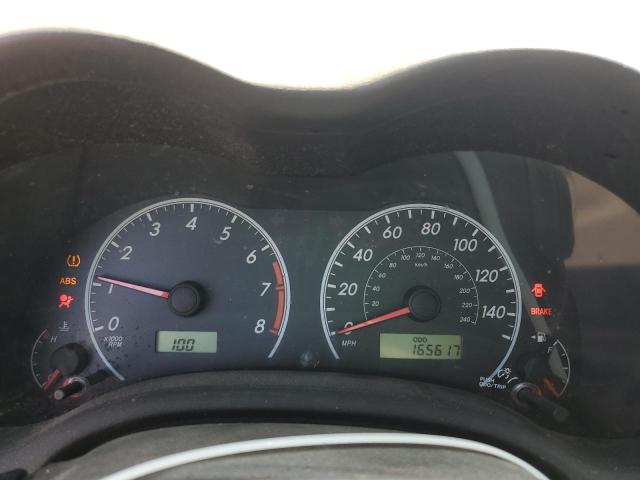 1NXBU40E09Z074987 - 2009 TOYOTA COROLLA BASE Srebrny zdjęcie 9