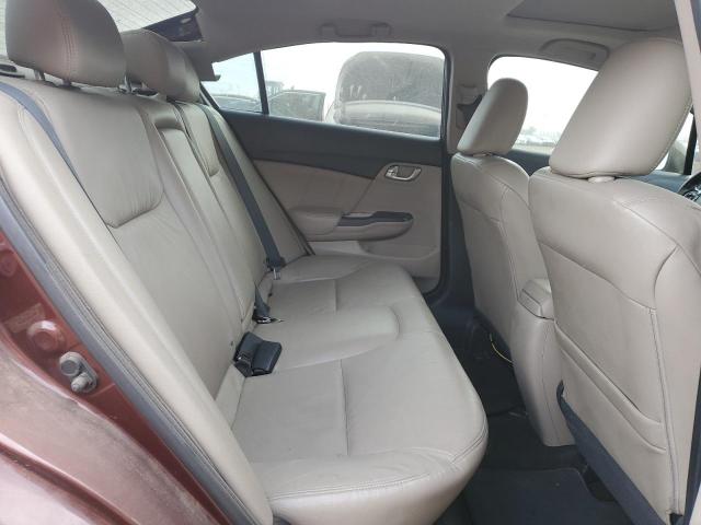 19XFB2F96DE262169 - 2013 HONDA CIVIC EXL ბურგუნდია ფოტო 10
