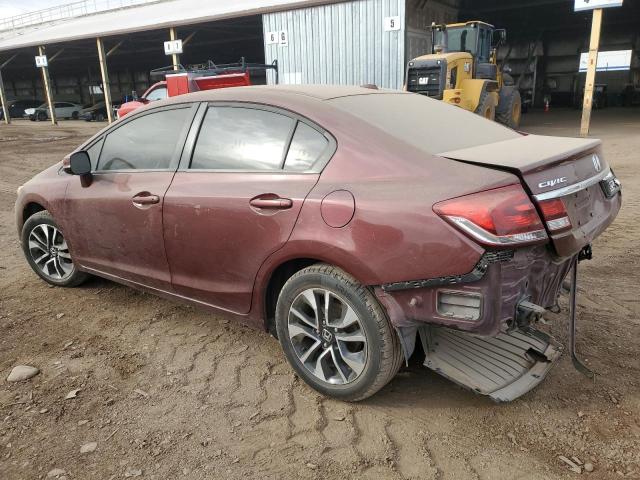19XFB2F96DE262169 - 2013 HONDA CIVIC EXL ბურგუნდია ფოტო 2
