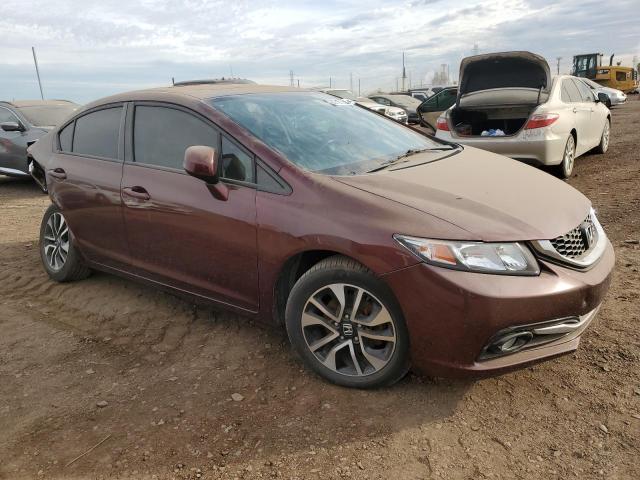 19XFB2F96DE262169 - 2013 HONDA CIVIC EXL ბურგუნდია ფოტო 4