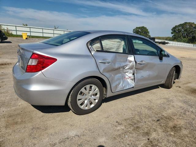 19XFB2F50CE061783 - 2012 HONDA CIVIC LX SILVER photo 3