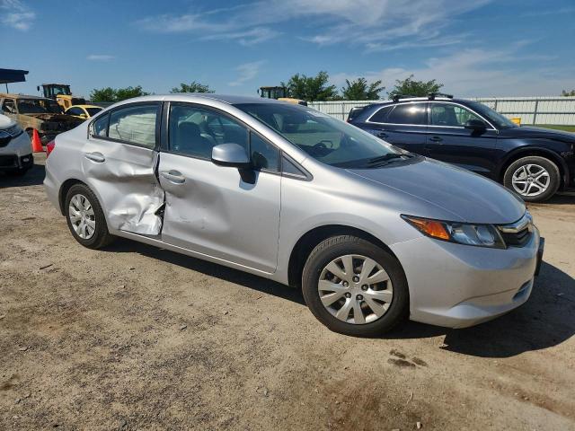 19XFB2F50CE061783 - 2012 HONDA CIVIC LX SILVER photo 4