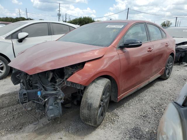 3KPF34ADXLE242736 - 2020 KIA FORTE GT LINE ORANGE photo 1