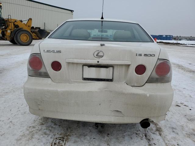 JTHBD182010002954 - 2001 LEXUS IS 300 WHITE photo 6