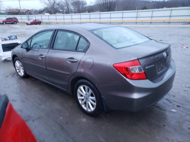 19XFB2F90CE017902 - 2012 HONDA CIVIC EXL ნაცრისფერი ფოტო 2