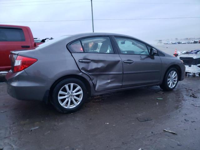 19XFB2F90CE017902 - 2012 HONDA CIVIC EXL GRAY photo 3