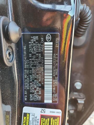 4T1G11AK9PU174911 - 2023 TOYOTA CAMRY SE NIGHT SHADE BLACK photo 12