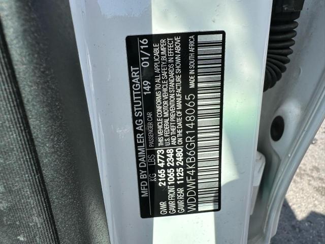 WDDWF4KB6GR148065 - 2016 MERCEDES-BENZ C 300 4MATIC WHITE photo 10