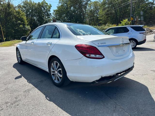 WDDWF4KB6GR148065 - 2016 MERCEDES-BENZ C 300 4MATIC WHITE photo 2