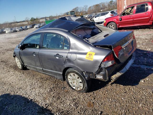 2HGFA16369H347874 - 2009 HONDA CIVIC VP GRAY photo 2