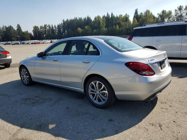 55SWF4KB8GU099952 - 2016 MERCEDES-BENZ C 300 4MATIC SILVER photo 2