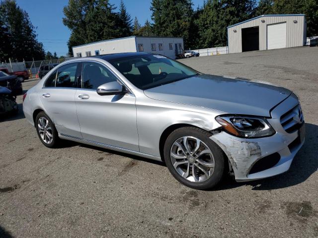 55SWF4KB8GU099952 - 2016 MERCEDES-BENZ C 300 4MATIC SILVER photo 4