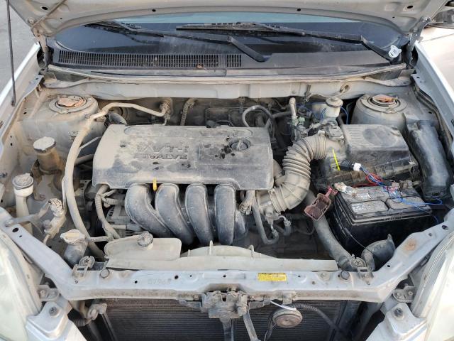 2T1KR32E25C335265 - 2005 TOYOTA COROLLA MA XR SILVER photo 11