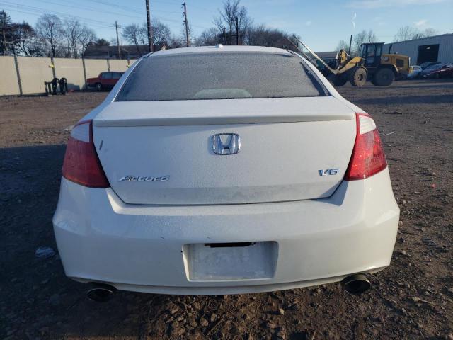 1HGCS2B84AA001803 - 2010 HONDA ACCORD EXL WHITE photo 6