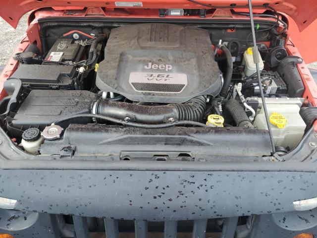 1C4AJWAG5DL666940 - 2013 JEEP WRANGLER SPORT 红色 照片 11