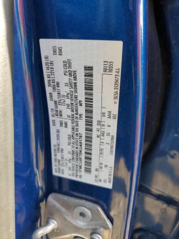 1FMCU0F70KUA91767 - 2019 FORD ESCAPE S أزرق صورة 13