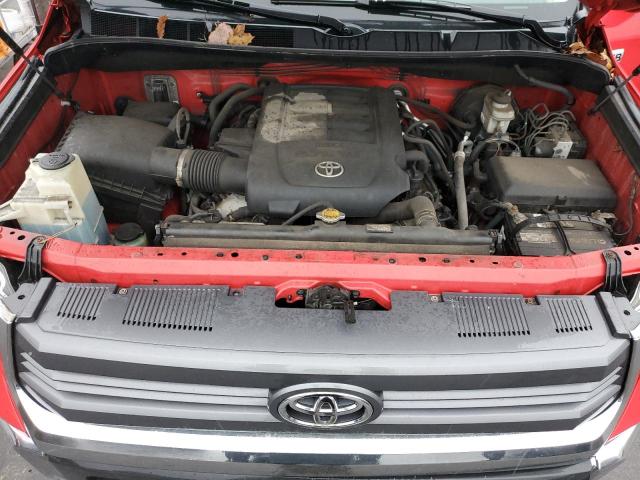 5TFUW5F10EX361028 - 2014 TOYOTA TUNDRA DOUBLE CAB SR/SR5 RED photo 11