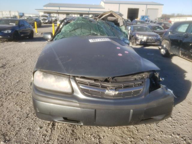 2G1WF52E159283187 - 2005 CHEVROLET IMPALA CHARCOAL photo 5