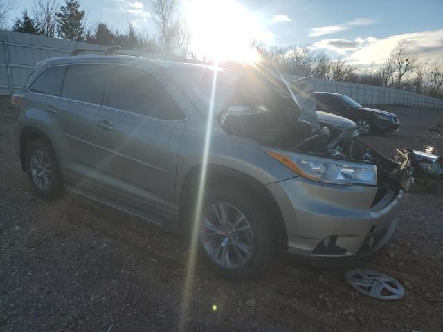 5TDKKRFH6ES024571 - 2014 TOYOTA HIGHLANDER XLE TAN photo 4