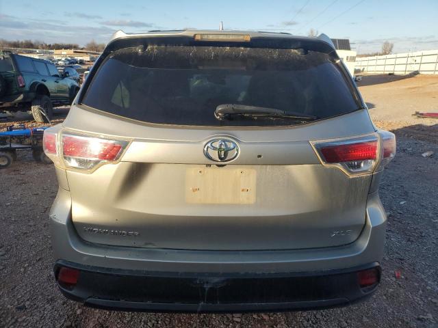 5TDKKRFH6ES024571 - 2014 TOYOTA HIGHLANDER XLE TAN photo 6