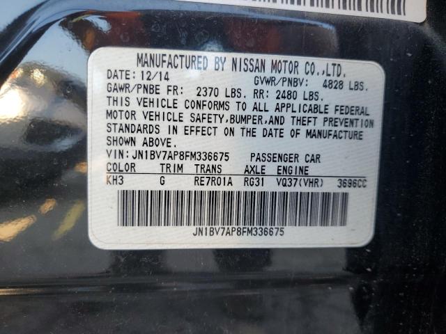 JN1BV7AP8FM336675 - 2015 INFI Q50 BASE BLACK photo 12