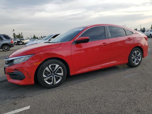 2HGFC2F52JH519307 - 2018 HONDA CIVIC LX RED photo 1