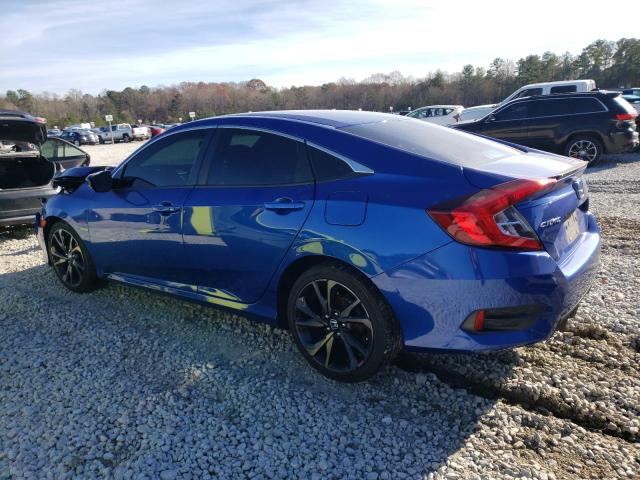 2HGFC2F86LH572749 - 2020 HONDA CIVIC SPORT BLUE photo 2