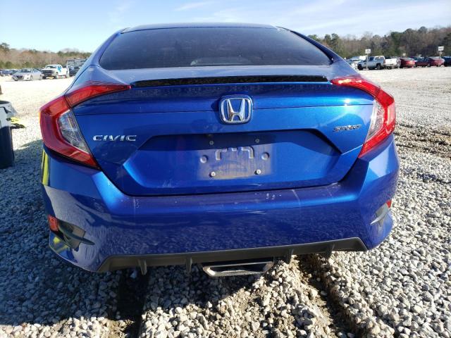 2HGFC2F86LH572749 - 2020 HONDA CIVIC SPORT BLUE photo 6