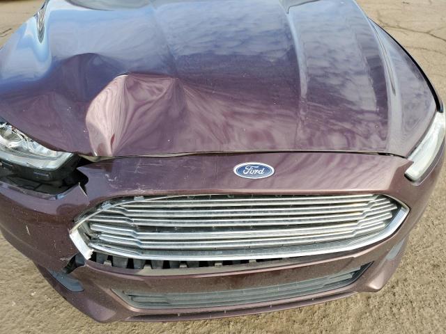 3FA6P0H74DR359161 - 2013 FORD FUSION SE BURGUNDY photo 11