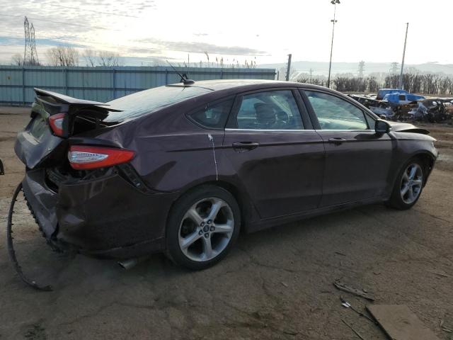 3FA6P0H74DR359161 - 2013 FORD FUSION SE BURGUNDY photo 3