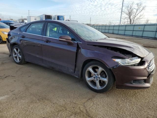 3FA6P0H74DR359161 - 2013 FORD FUSION SE BURGUNDY photo 4