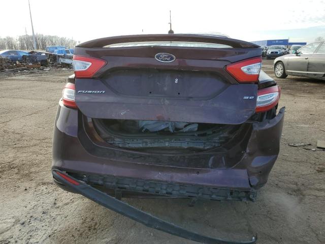 3FA6P0H74DR359161 - 2013 FORD FUSION SE BURGUNDY photo 6