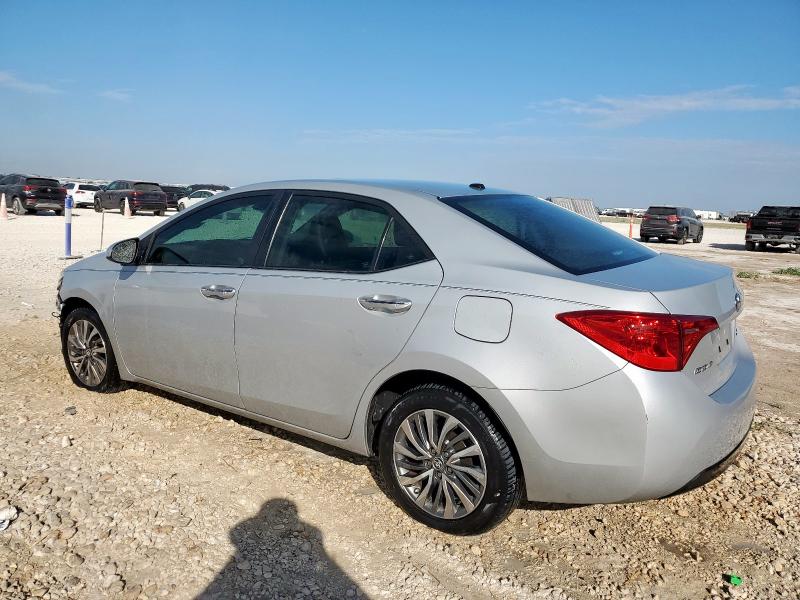 2T1BURHE7KC207012 - 2019 TOYOTA COROLLA L SILVER photo 2