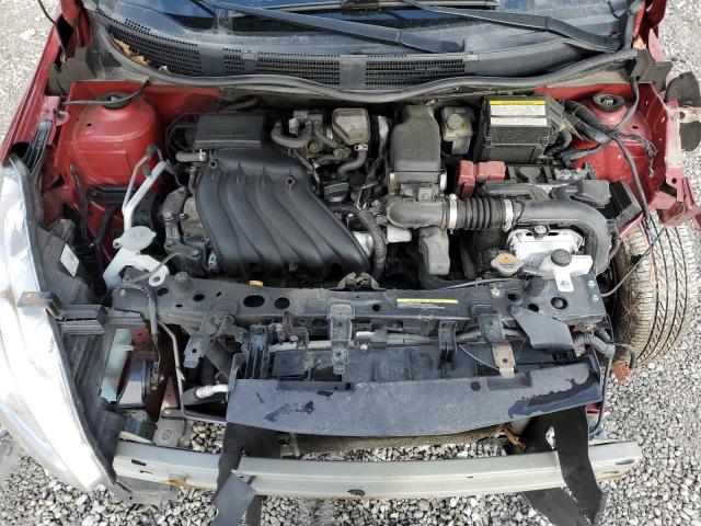 3N1CN7AP4KL879708 - 2019 NISSAN VERSA S RED photo 11