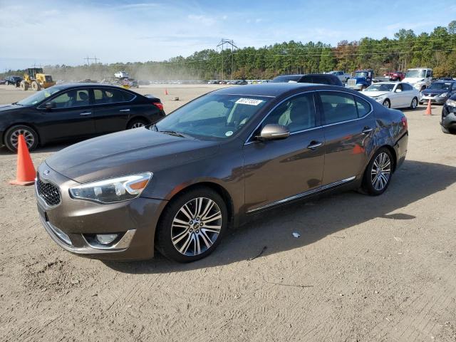 KNALN4D77E5119040 - 2014 KIA CADENZA PREMIUM BROWN photo 1