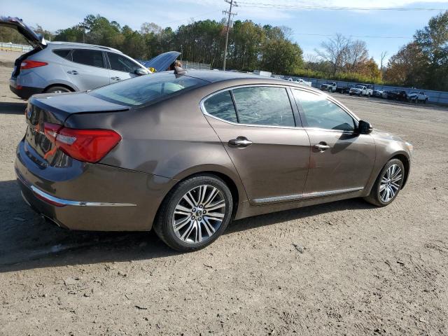 KNALN4D77E5119040 - 2014 KIA CADENZA PREMIUM BROWN photo 3