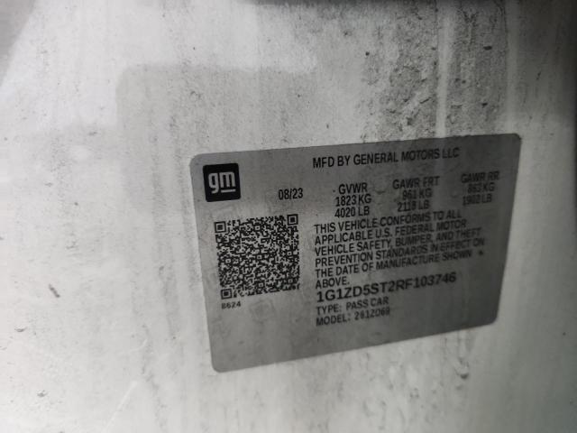 1G1ZD5ST2RF103746 - 2024 CHEVROLET MALIBU LT Biały zdjęcie 13