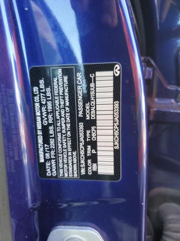 SJKCH5CP5JA053393 - 2018 INFINITI QX30 BASE أزرق صورة 12