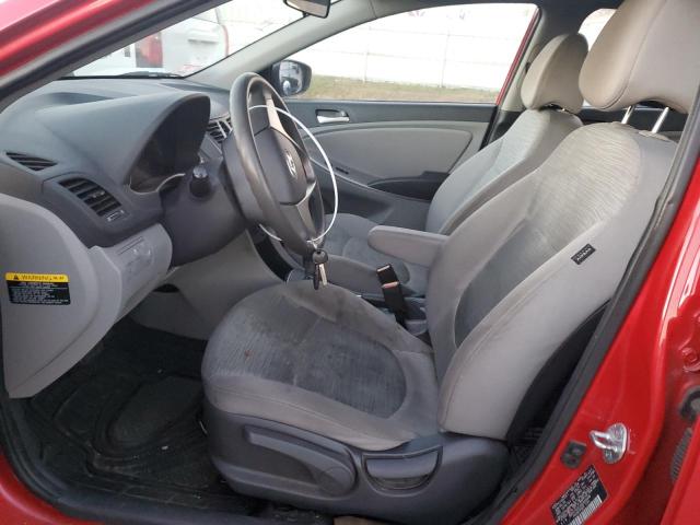 KMHCT4AE2GU956486 - 2016 HYUNDAI ACCENT SE RED photo 7