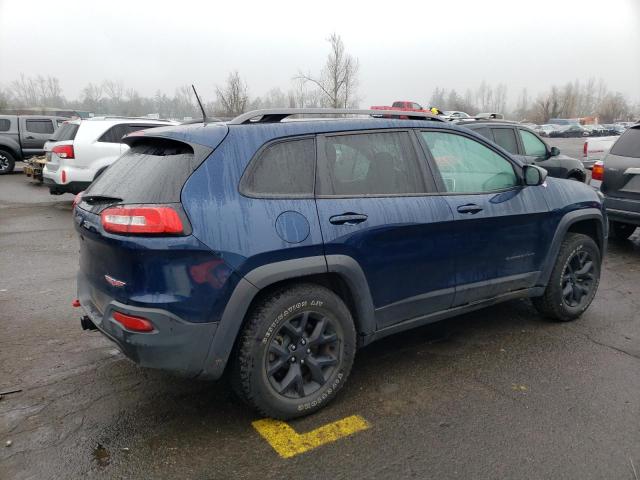 1C4PJMBX0JD571964 - 2018 JEEP CHEROKEE TRAILHAWK BLUE photo 3